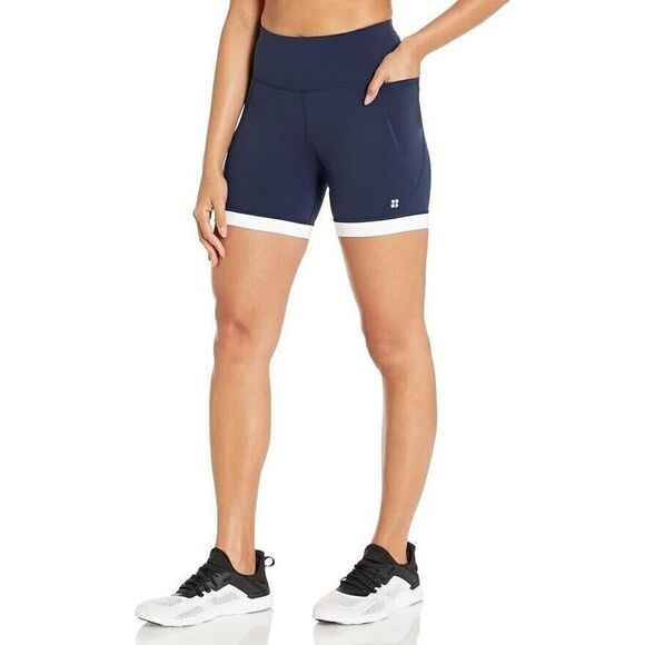 Sweaty Betty Women's Power 6" Sweat Wicking Biker Shorts UK L US 10 EU 42 - Picture 1 of 3
